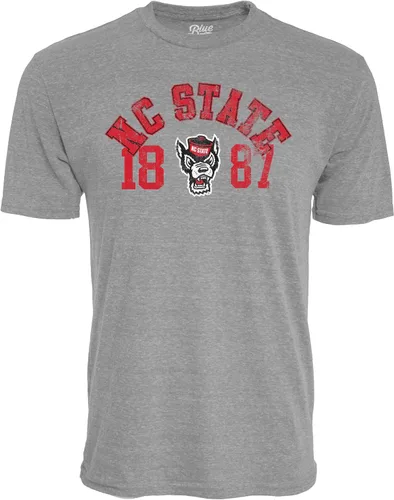 Vista 15 de Blue 84 NCAA - Camiseta para hombre, color gris jaspeado de triple mezcla