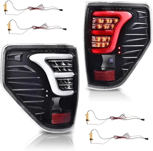 Vista 15 de G-PLUS Luces Traseras Lámpara Trasera, Compatible con Ford F150 2/4 Puertas 2009-2014, No Compatible con Modelos Flareside, No Compatible