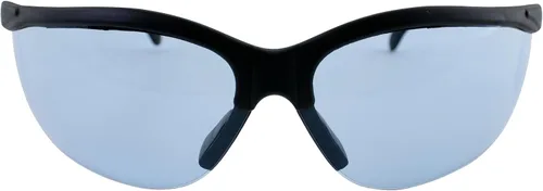 Vista 2 de Global Vision Gafas de sol de seguridad Blue Moon Marco Negro Lentes azules ANSI Z87.1