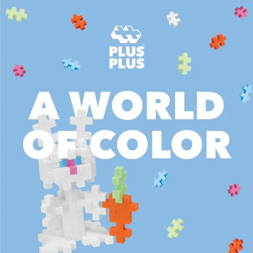Vista 4 de Plus Plus Bunny - Juego de bloques de construcción de rompecabezas 3D, mini piezas entrelazadas, actividades divertidas de vacaciones para niños