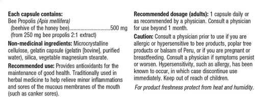 Vista 4 de Holista Bee Propolis 500 mg, 200 cápsulas