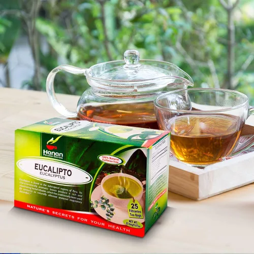Vista 4 de Hanan Peruvian Secrets - Té de hierbas de eucalipto Hojas de eucalipto 100% naturales 25 bolsas de té Ayuda naturalmente a aliviar