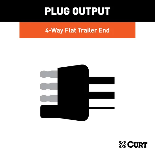 Vista 5 de BKDK CURT 58957 Arnés de cableado personalizado para vehículo remolcado para remolque de bote, se adapta a Dodge Durango seleccionados