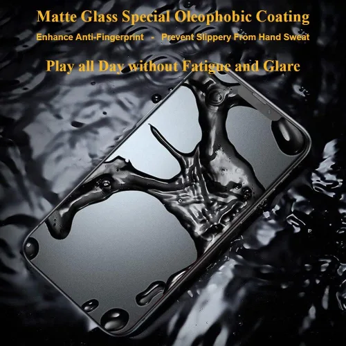 Vista 9 de Paquete de 2 protectores de pantalla mate de vidrio templado compatibles con iPhone 14 Pro de 6.1 pulgadas, tapón antipolvo, kit de alineación sin