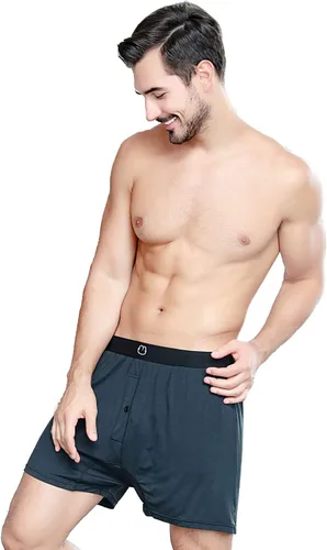 Vista 2 de Boxers cortos para hombre, paquete de 3 bóxers para hombre, ropa interior suave, cómoda y transpirable