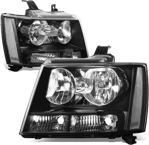 Vista 8 de Auto Dynasty - Juego de faros delanteros LED DRL compatible con 2007-2014 Chevy Tahoe Suburban Avalanche, lámparas de proyector para lado