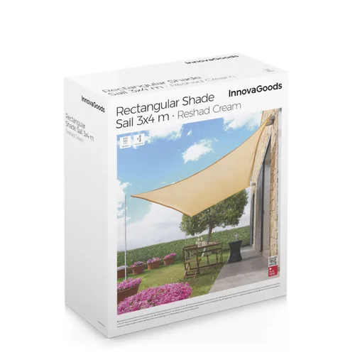 Vista 15 de Toldo Vela de Sombra Rectangular Reshad InnovaGoods 3 x 4 m