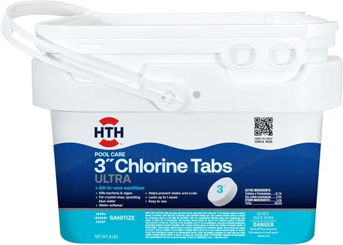 Vista 11 de HTH 42051 Cuidado de Alberca 3" Tabletas de Cloro Avanzadas, Sanitizante Clorante para Alberca, 8oz