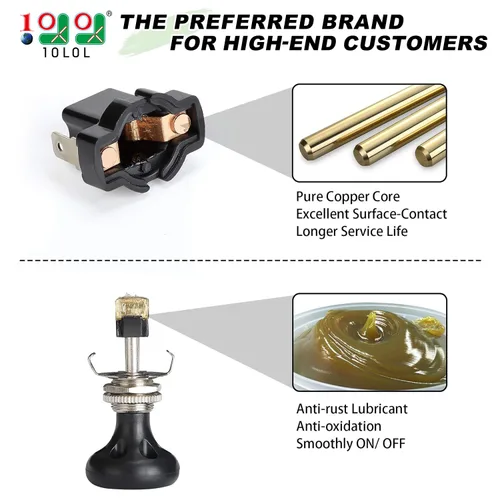 Vista 2 de 10L0L Botón de interruptor de faros delanteros para carrito de golf para Yamaha, Club Car, EZGO, estilo Push Pull Style, interruptor de luz