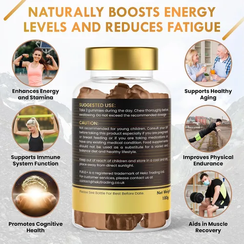 Vista 3 de Shilajit - Gomitas Shilajit para hombres y mujeres, Shilajit del Himalaya con más de 85 minerales, refuerzo de energía y apoyo de inmunidad, 30000