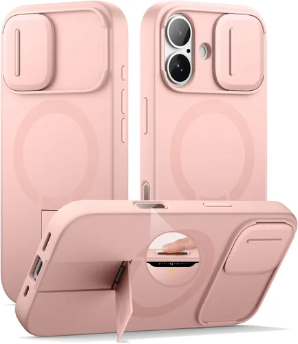 Vista 107 de SURITCH Funda para iPhone Air con cubierta de control de cámara, funda deslizante para cámara y soporte ajustable, compatible con MagSafe, a prueba