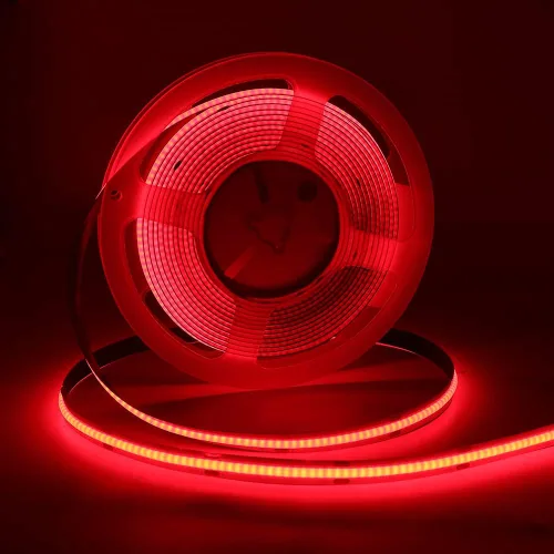 Vista 10 de COB - Tira de luces LED, 1.6 ft/1.6 pies, flexible, flexible, flexible, flexible, tira de luces LED COB DC 5V 320 LEDs/m, blanco cálido, 3000 K