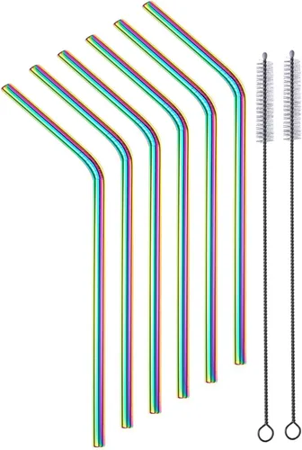 Vista 12 de Long Handle Iced Tea Spoons, 7.9" 18/10 Stainless Steel Cocktail Stirring Spoons with Thickened Ergonomic Handle, Tall Coffee & Latte Stirrers
