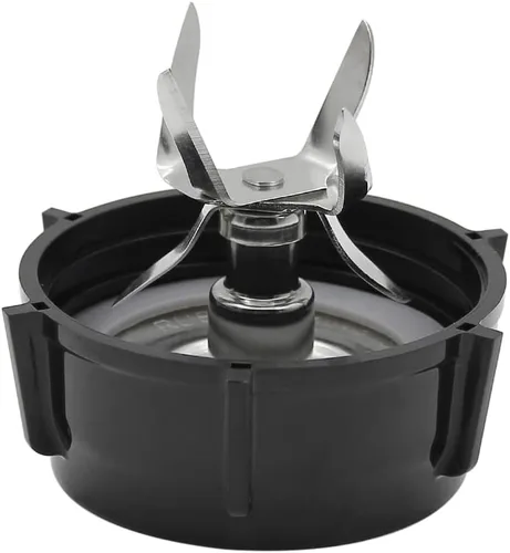 Vista 4 de Anbige Piezas de recambio, tarro cuadrado de vidrio de 5 tazas con ensamblaje de cuchilla, compatible con la mayoría de licuadoras Oster