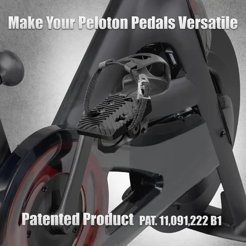 Vista 2 de CyclingDeal Jaulas para dedos – Compatible con pedales Peloton Bike & Bike+ – Convierte pedales Peloton en pedales de doble función – Paseo