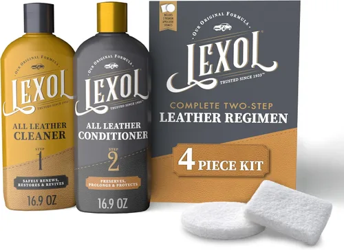 Vista 9 de Kit de limpieza y acondicionador de cuero Lexol para asientos e interiores de automóviles, sofás y muebles, zapatos y botas, guantes de béisbol