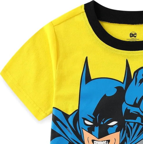 Vista 7 de Warner Bros. Batman - Conjunto de sudadera con capucha y pantalón con cremallera para niños pequeños y niños pequeños