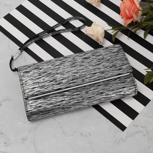 Vista 6 de Billetera de cuero para mujer, gran capacidad, bloqueo RFID, carteras de cuero genuino con cremallera para mujer, soporte para múltiples tarjetas
