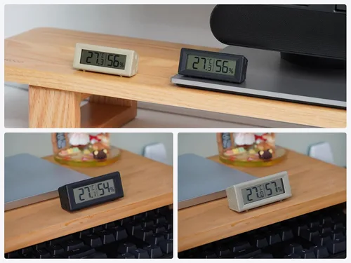 Vista 7 de Higrómetro digital pequeño, medidor de humedad, termómetro interior, monitor de temperatura ambiente y humedad, medidor con sensor preciso
