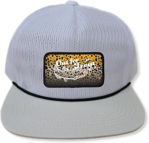 Vista 57 de ThatsRad Out for Trout Corduroy Snapback Sombrero Gorra Pesca con Mosca Pescador