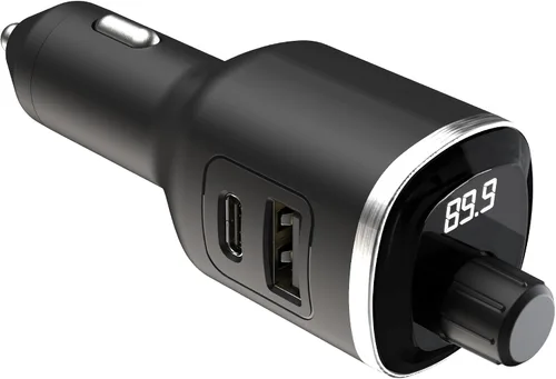 Vista 8 de Scosche BTFM2A BTFREQ Kit universal Bluetooth manos libres para coche con transmisor FM digital y cargador de coche USB de 10 W, transmisión