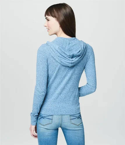 Vista 2 de Aeropostale Sudadera con capucha Heathered Fz para mujer