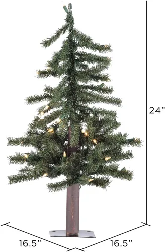 Vista 2 de Vickerman Alpine árbol Natural con 105T