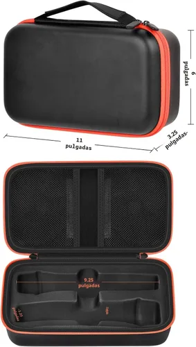 Vista 5 de Funda de micrófono inalámbrico compatible con el sistema de dos micrófonos inalámbricos JBL, bolsa de viaje de mano con micrófono dual para cantar