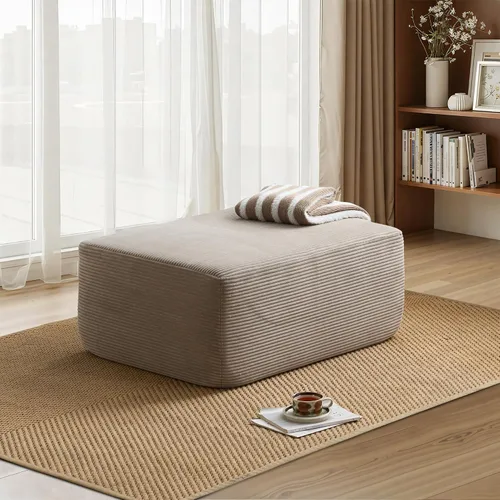 Vista 30 de HOOOWOOO Cloud - Sofás seccionales para sala de estar, sofá modular sin montaje, 110 x 79 pulgadas, de pana afelpada, juego de sofá grande
