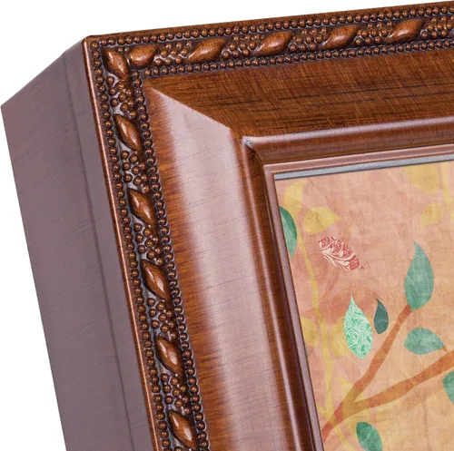 Vista 3 de Cottage Garden Always Believe - Caja de música de cuerda de madera con diseño de veta de madera