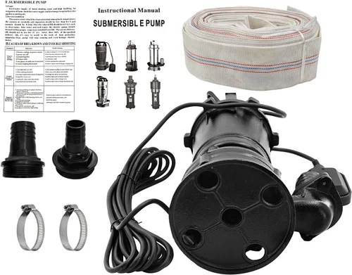 Vista 7 de Bomba sumergible de aguas residuales/efluentes del arrabio de la bomba 220V 2HP del sumidero