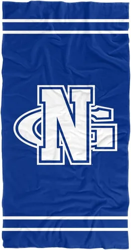 Vista 110 de LOGOVISION Manta Abilene Christian University, 30 x 60 pulgadas, logotipo primario CottonFront/PolyBackBeachTowel