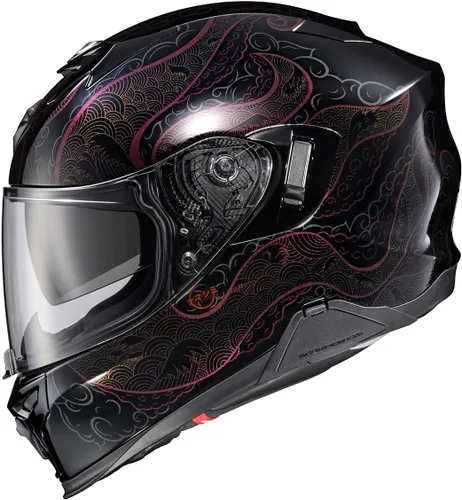 Vista 14 de ScorpionEXO T520 Casco de Motocicleta de Turismo de Cara Completa con Bolsillos para Altavoces Listos para Bluetooth DOT ECE Aprobado Nama-Sushi