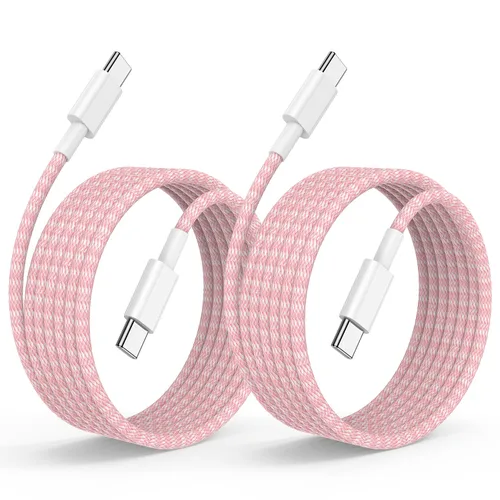 Vista 11 de Cable de carga rápida USB C a C de 3 pies, cable de carga tipo C a USB C para iPhone 17 Pro Max/17 Air/16 Pro/15 Plus, MacBook Pro USB C a C - Blanco