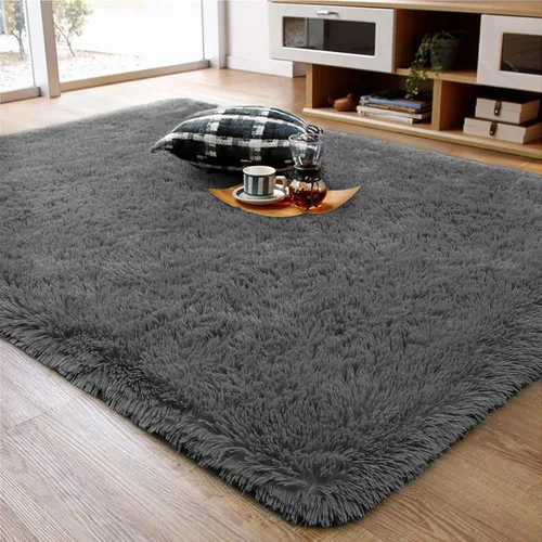 Vista 35 de Ompaa Alfombra Esponjosa, Alfombras de Área Súper Suaves y Peludas para Dormitorio y Sala de Estar - 6' x 9' Alfombra Grande de Felpa Peluda Shag