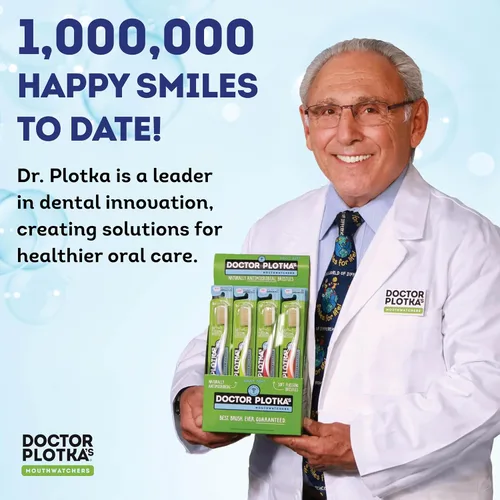 Vista 3 de MOUTHWATCHERS Cepillo de dientes manual de hilo dental suave para adultos, caja de 20 unidades, ultra limpio, bueno para dientes y encías sensibles