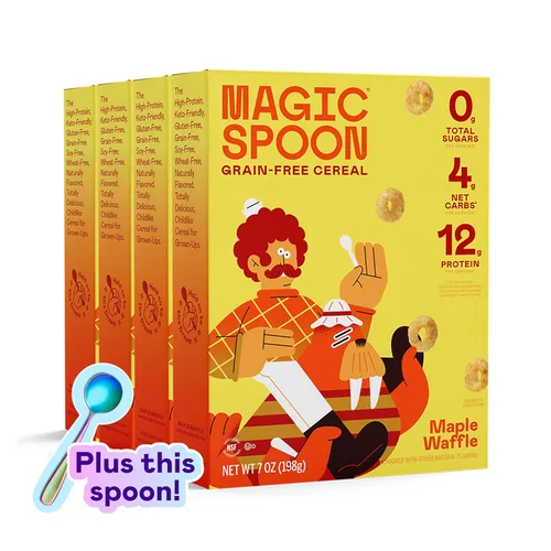 Vista 14 de Cereal Magic Spoon - Cereales Altos en Proteínas - Snacks Sin Azúcar y Comida para el Desayuno - Cereal Sin Granos y Sin Gluten - Snacks Saludables