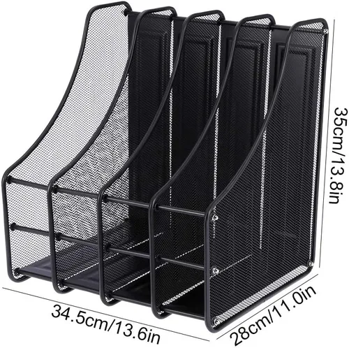Vista 8 de Diyeeni 11.0 x 13.6 x 13.8 in / 11.0 x 13.6 x 13.8 pulgadas 4 secciones de gran capacidad con diseño vertical, soporte perfecto para mantener tus