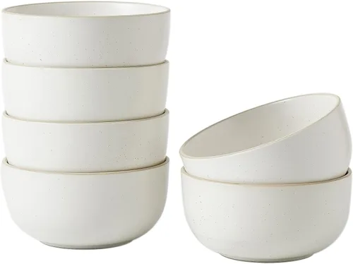 Vista 9 de S&Q'S CERAMICS Cuencos pequeños de cerámica para cocina, juego de 6, cuencos de helado de 9 onzas, cuencos pequeños para servir sopa, salsa