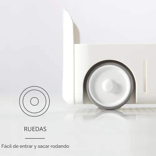 Vista 3 de YouCopia RollOut Caddy Contenedor de Almacenamiento Rodante con 2 Divisores Ajustables y Cesta Extraíble para Organización de Cocina y Baño Debajo