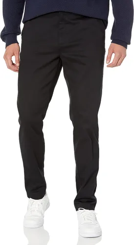 Vista 5 de Tienda Essentials Pantalón chino elástico ajustado resistente a las arrugas, sin pinzas, para hombre