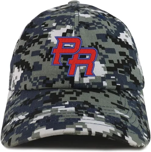 Vista 9 de Trendy Apparel Shop Gorra 100% algodón cepillado bordada con corona suave de Puerto Rico PR Negro