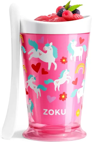 Vista 22 de Fábrica de batidos Zoku Slush y Shake Maker, color naranja, Casual, talla única , Azul