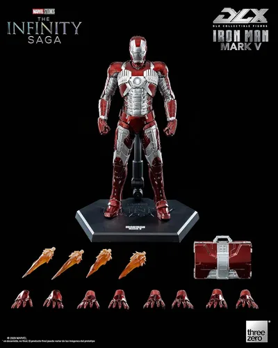 Vista 10 de Marvel Studios: The Infinity Saga DLX Iron Man Mark 5 Figura coleccionable