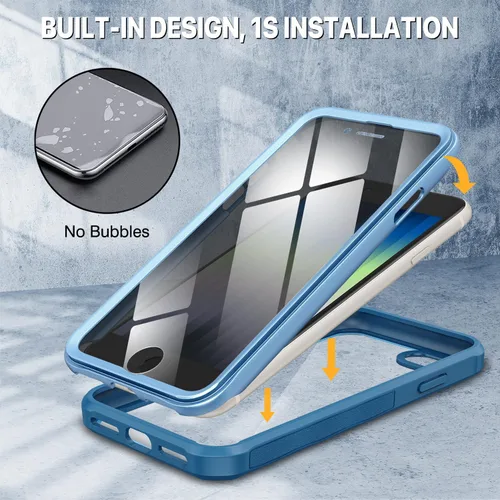 Vista 396 de CENHUFO Funda de privacidad para iPhone 11 Pro, funda de cuerpo completo con protector de pantalla de privacidad de vidrio templado 9H integrado