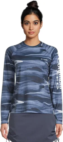 Vista 31 de Columbia womens Super Tidal Tee Long Sleeve Cypress Seamoss