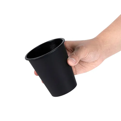Vista 6 de Restaurantware -Bev Tek Vasos de plástico de 12 onzas, 100 vasos desechables para bebidas – Las tapas se venden por separado, sirven bebidas Negro