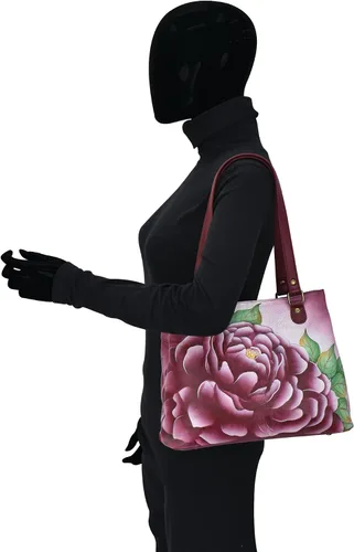Vista 4 de Anna by Anuschka Bolso de hombro Satchel - Cuero Genuino