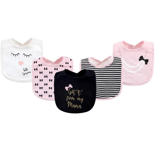 Vista 9 de Little Treasure Baberos unisex de algodón para bebé, Llama, talla única (paquete de 2)