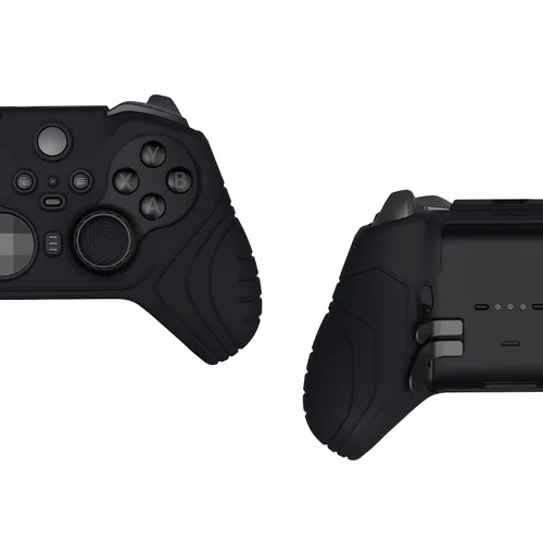 Vista 9 de PlayVital Samurai Edition Anti Slip Silicone Case Cover for Xbox Elite Wireless Controller Series 2 Core, Ergonomic Soft Rubber Skin Protector for